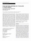 Research paper thumbnail of Trend in hip fracture epidemiology over a 14-year period in a Spanish population