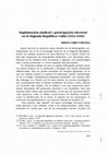 Research paper thumbnail of Implantación sindical y participación electoral en la Segunda República: Cádiz (1933-1936)