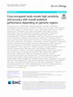 Research paper thumbnail of Cross-oncopanel study reveals high sensitivity and accuracy with overall analytical performance depending on genomic regions