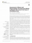 Research paper thumbnail of Assessment of Blame and Responsibility Through Social Media in Disaster Recovery in the Case of #FlintWaterCrisis