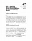 Research paper thumbnail of Rite of Pedagogical Passage: How Graduate Sociology Students Manage the Problems of First-time Teaching