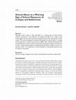 Research paper thumbnail of Animal Abuse as a Warning Sign of Schoolyard Massacres: A Critique and Refinement, Homicide Studies 18:17-22, 2014