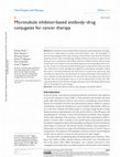 Research paper thumbnail of Microtubule inhibitor-based antibody&ndash;drug conjugates for cancer therapy