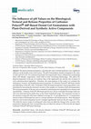 Research paper thumbnail of The Influence of pH Values on the Rheological, Textural and Release Properties of Carbomer Polacril® 40P-Based Dental Gel Formulation with Plant-Derived and Synthetic Active Components