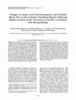 Research paper thumbnail of Changes in Amino Acid Neurotransmitters and Cerebral Blood Flow in the Ischemic Penumbral Region Following Middle Cerebral Artery Occlusion in the Rat: Correlation with Histopathology