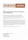 Research paper thumbnail of Physico-Chemical Characterization of South African Waste Moulding Sands