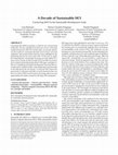 Research paper thumbnail of A Decade of Sustainable HCI