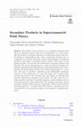 Research paper thumbnail of Secondary Products in Supersymmetric Field Theory