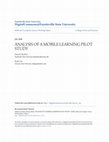 Research paper thumbnail of Analysis of a Mobile Learning Pilot Study