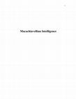 Research paper thumbnail of MACACHIAVELLIAN INTELLIGENCE: How rhesus macaques and humans have conquered the world