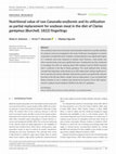 Research paper thumbnail of Nutritional value of raw Canavalia ensiformis and its utilization as partial replacement for soybean meal in the diet of Clarias gariepinus (Burchell, 1822) fingerlings