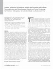 Research paper thumbnail of Patients' Satisfaction of Healthcare Services and Perception with In-Home Telerehabilitation and Physiotherapists' Satisfaction Toward Technology for Post-Knee Arthroplasty: An Embedded Study in a Randomized Trial