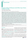 Research paper thumbnail of Estimation of Wheat Yield Response under Different Agro-Climatic Conditions in Punjab