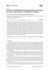 Research paper thumbnail of Is There a Good Model for Implementing Governance in Tourist Destinations? The Opinion of Experts