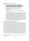 Research paper thumbnail of Peroxometal-mediated environmentally favorable route to brominating agents and protocols for bromination of organics