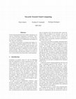 Research paper thumbnail of Towards trusted cloud computing