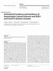 Research paper thumbnail of Estimated Prevalence and Incidence of Amyotrophic Lateral Sclerosis and SOD1 and C9orf72 Genetic Variants