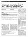 Research paper thumbnail of Testosterone, sex hormone-binding globulin, and the development of type 2 diabetes in middle-aged men: prospective results from the Massachusetts Male Aging Study