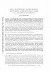 Research paper thumbnail of Una lettera dall'altro mondo. Anticristo e immagini dell'Islam tra Venezia e il Bosforo