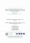 Research paper thumbnail of Fathers’ Employment and Sons’ Stature: The Long-Run Effects of a Positive Regional Employment Shock in South Africa’s Mining Industry