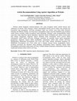 Research paper thumbnail of Article Recommendation Using Apriori Algorithm on Website