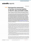 Research paper thumbnail of Retrospective assessment of rat liver microsomal stability at NCATS: data and QSAR models