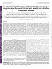 Research paper thumbnail of An Automated High-Throughput Metabolic Stability Assay Using an Integrated High-Resolution Accurate Mass Method and Automated Data Analysis Software