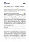 Research paper thumbnail of Phase Transition Effects on Mechanical Properties of NIPA Hydrogel