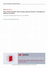 Research paper thumbnail of Round Robin Algorithm With Average Quantum Dynamic Time Based on Multicore Processor