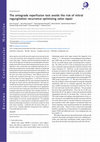 Research paper thumbnail of The antegrade reperfusion test avoids the risk of mitral regurgitation recurrence optimizing valve repair