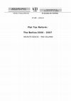 Research paper thumbnail of Flat Tax Reform.The Baltics 2000 – 2007