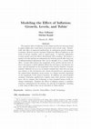 Research paper thumbnail of Modeling the Eect of Inflation: Growth, Levels, and Tobin