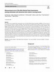 Research paper thumbnail of Measurement error of the Mini-Mental State Examination among individuals with dementia that reside in nursing homes