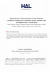 Research paper thumbnail of Spectroscopic characterisation of the inclusion complexes between the antifungal drugs naftifine and terbinafine and cyclodextrins