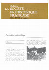 Research paper thumbnail of Bellier C., Cattelain P. - 1989. Troisième championnat international rhénan de tir au propulseur. BSPF 86-6 : 166-167.