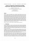 Research paper thumbnail of Industry 4.0: Pengaruhnya Terhadap Rencana Strategis Pengembangan Jangka Panjang Teknik Mekatronika UNPAR