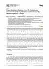 Research paper thumbnail of Water Quality in Surface Water: A Preliminary Assessment of Heavy Metal Contamination of the Mashavera River, Georgia