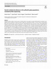 Research paper thumbnail of Genetic isolation by distance in the yellowfin goby populations revealed by RAD sequencing