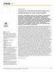 Research paper thumbnail of Lung cancer and socioeconomic status in a pooled analysis of case-control studies