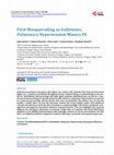 Research paper thumbnail of First Masquerading as Gallstones, Pulmonary Hypertension Mimics PE