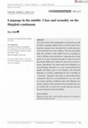 Research paper thumbnail of Language in the middle: Class and sexuality on the Hinglish continuum