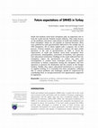 Research paper thumbnail of Future expectations of SMHES in Turkey