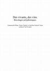 Research paper thumbnail of Des Vivants, des vins. Bricolages Polyphoniques