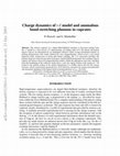 Research paper thumbnail of Charge dynamics of t-J model and anomalous bond-stretching phonons in cuprates