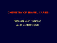 Research paper thumbnail of Enamel Caries Chemistry