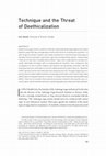 Research paper thumbnail of Technique and the threat of deethicalization