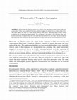 Research paper thumbnail of If Homosexuality is Wrong, So is Contraception