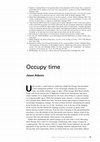 Research paper thumbnail of "Occupy Time" (Radical Philosophy version)