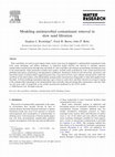 Research paper thumbnail of Modeling antimicrobial contaminant removal in slow sand filtration