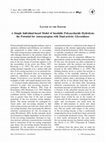 Research paper thumbnail of A Simple Individual-based Model of Insoluble Polysaccharide Hydrolysis: the Potential for Autosynergism with Dual-activity Glycosidases